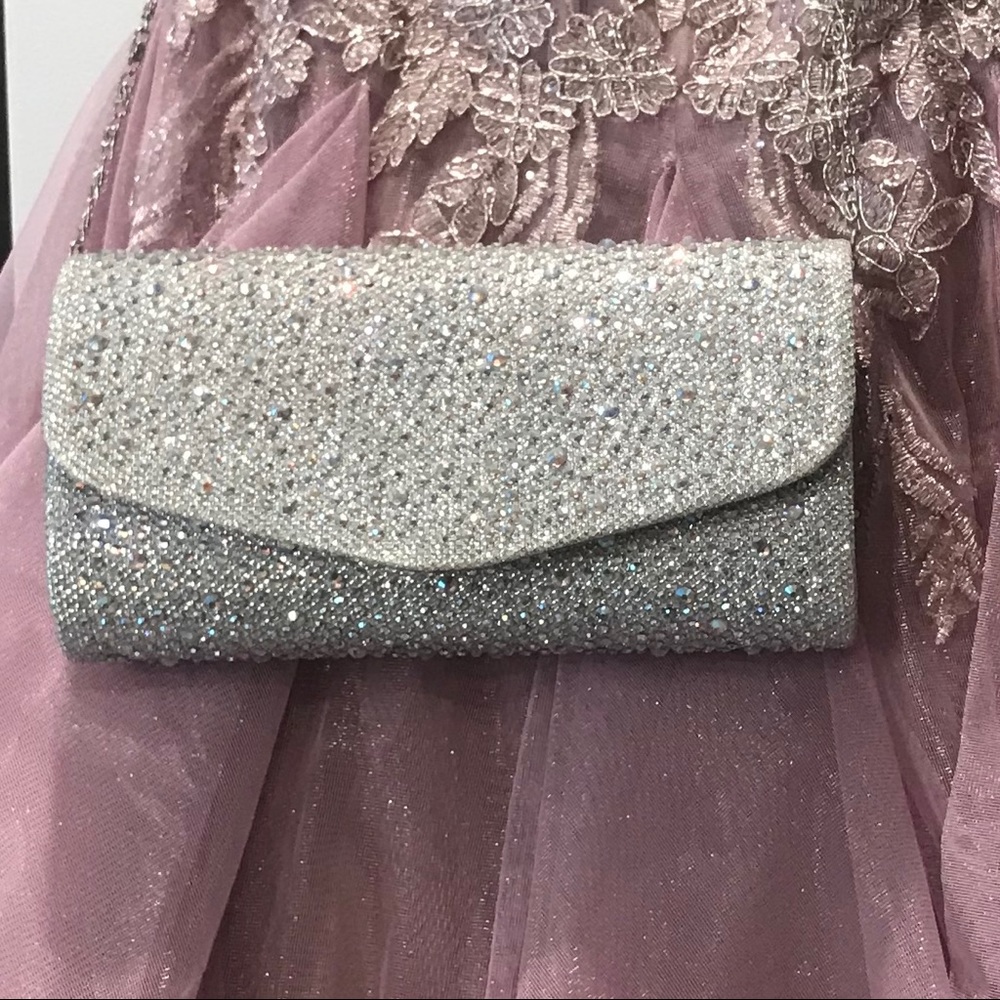 Sparkly Silver Formal Purse